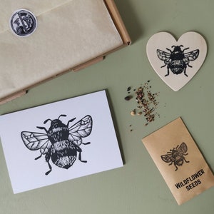 Mini bumblebee gift set, letterbox gifts, for bumblebee lovers, Bee happy birthday gifts Fathers Day gift set image 1