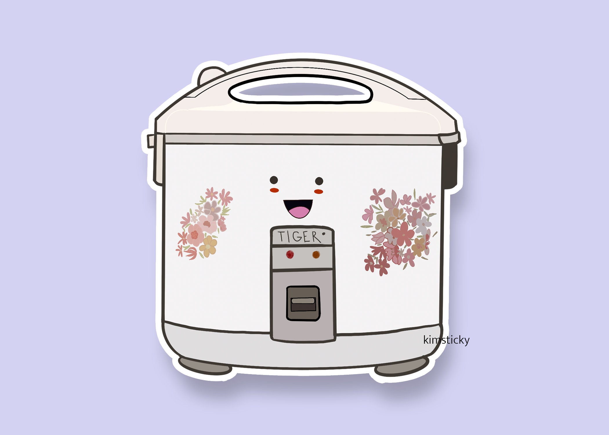 Rice Cooker Vinyl Sticker, Funny Sticker, Asian Sticker, Cute Sticker,  Asian Food, Vietnamese Food, Stocking Stuffer, Food Sticker, Japanese 