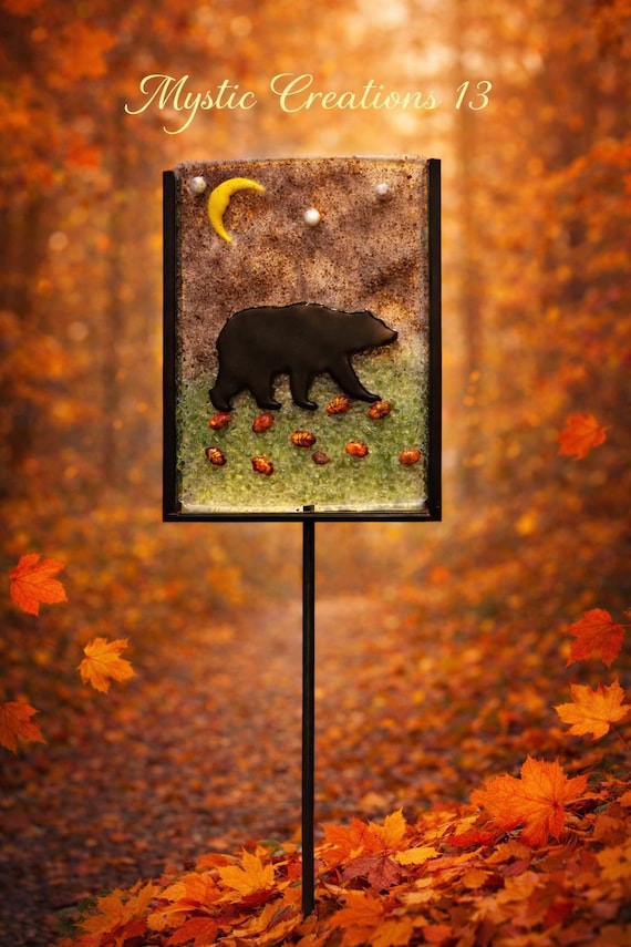 Hand Crafted Fused Glass Plant or Garden Stake