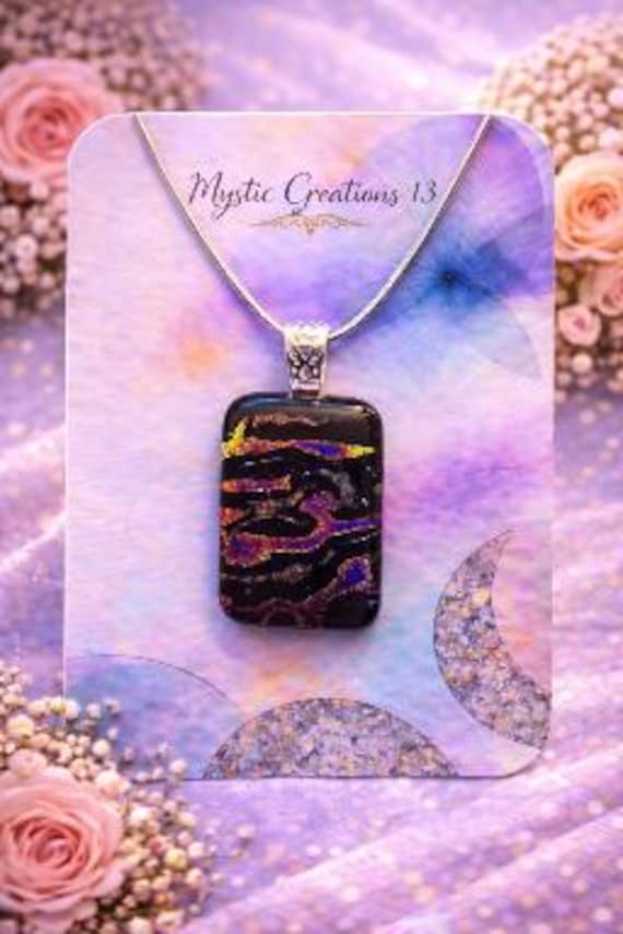 Hand Crafted Fused Dichroic Pendant