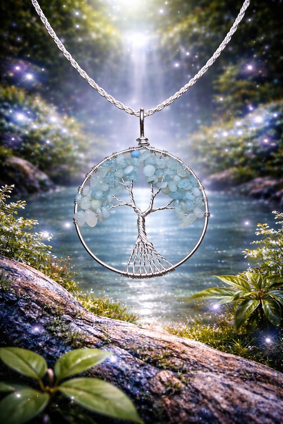 AQUAMARINE TREE Of Life