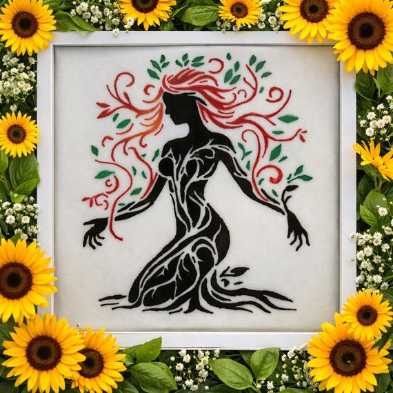 Tree Goddess – Handcrafted Fused Glass Art