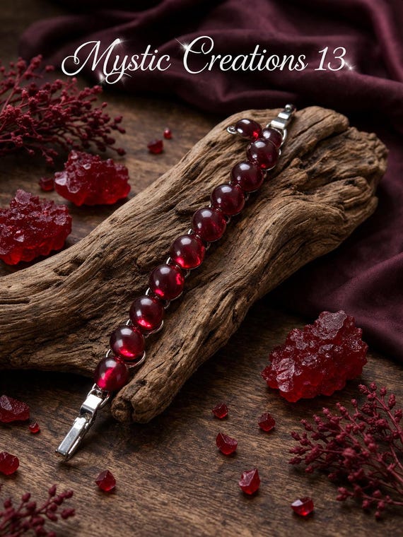 Hand Crafted Fused Glass 7 inch Bracelet.