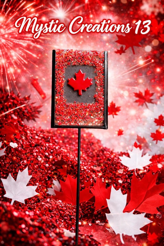 Hand Crafted Fused Glass Plant or Garden Stake