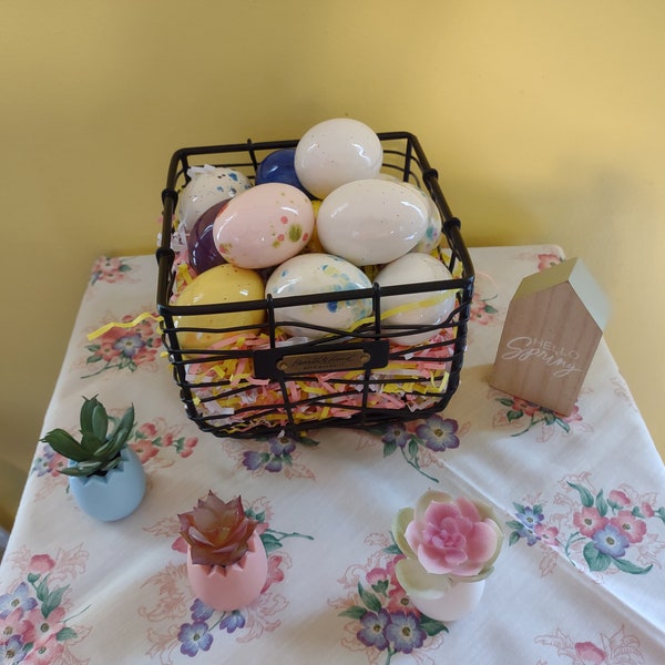 Assorted Large Ceramic Eggs