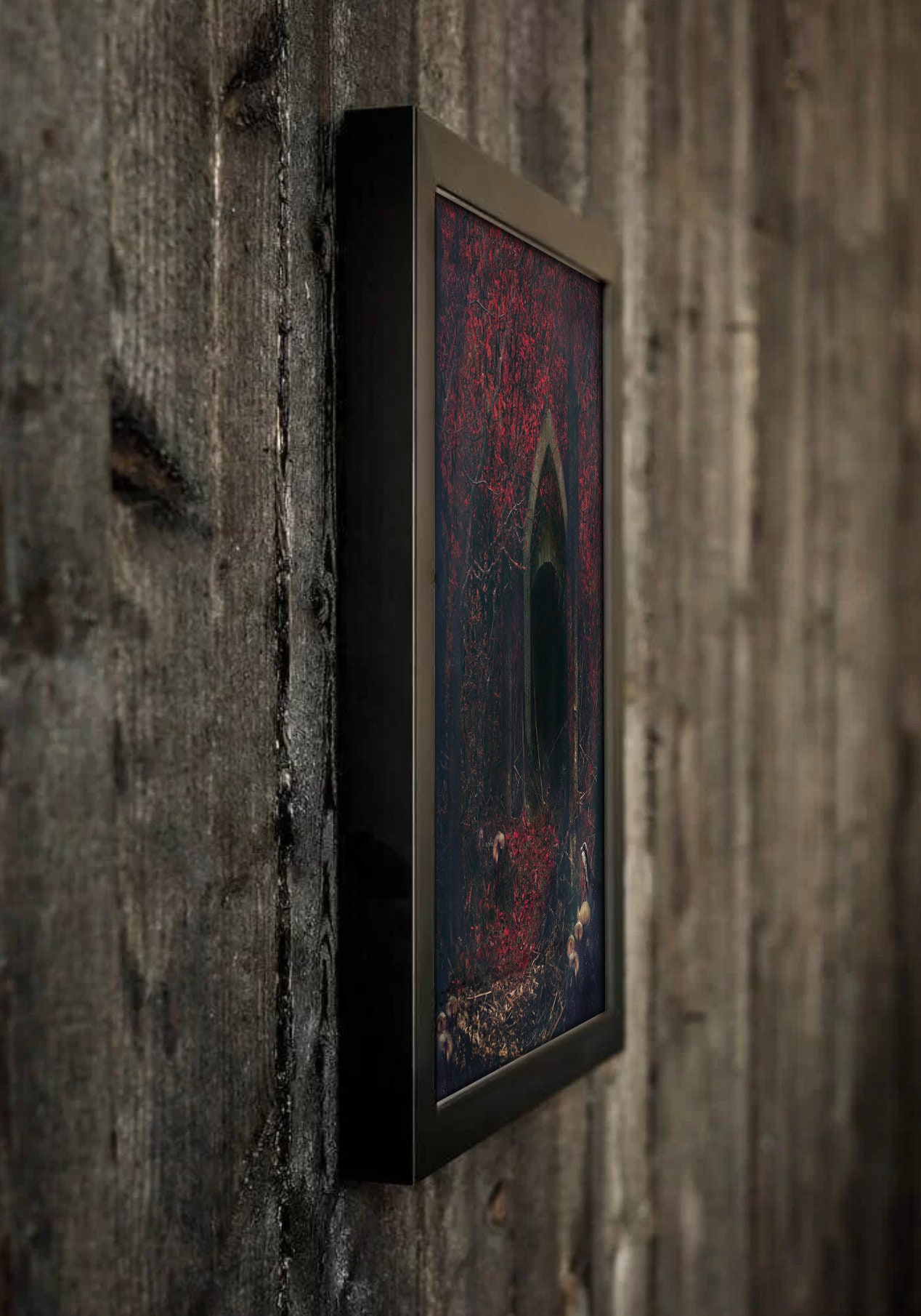 Magical Door in Forest Art Print - Etsy