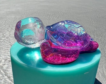 Molde de silicone tartaruga / Molde de resina