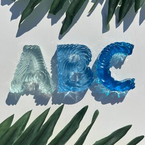 Moldes de silicone Whole Ocean Alphabet/molde de resina