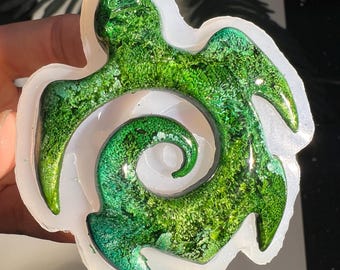 Molde de silicone para pingente de tartaruga / Molde de resina