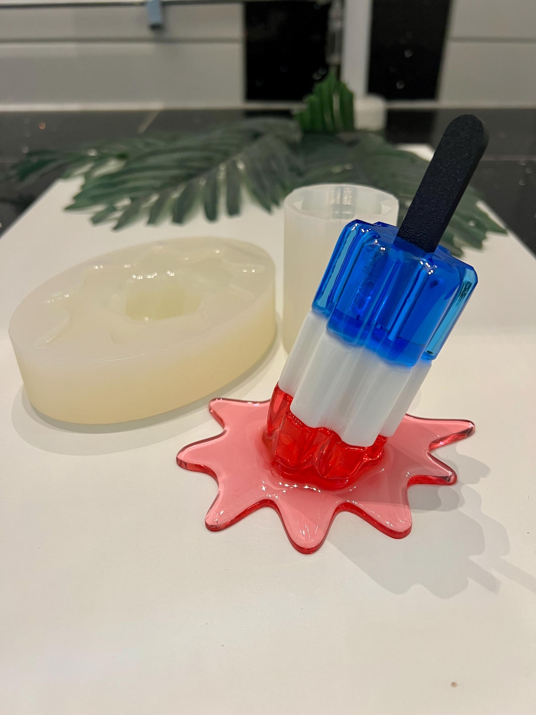 Melted Rocket-pop Bomb-pop Silicone Mold Resin Mold