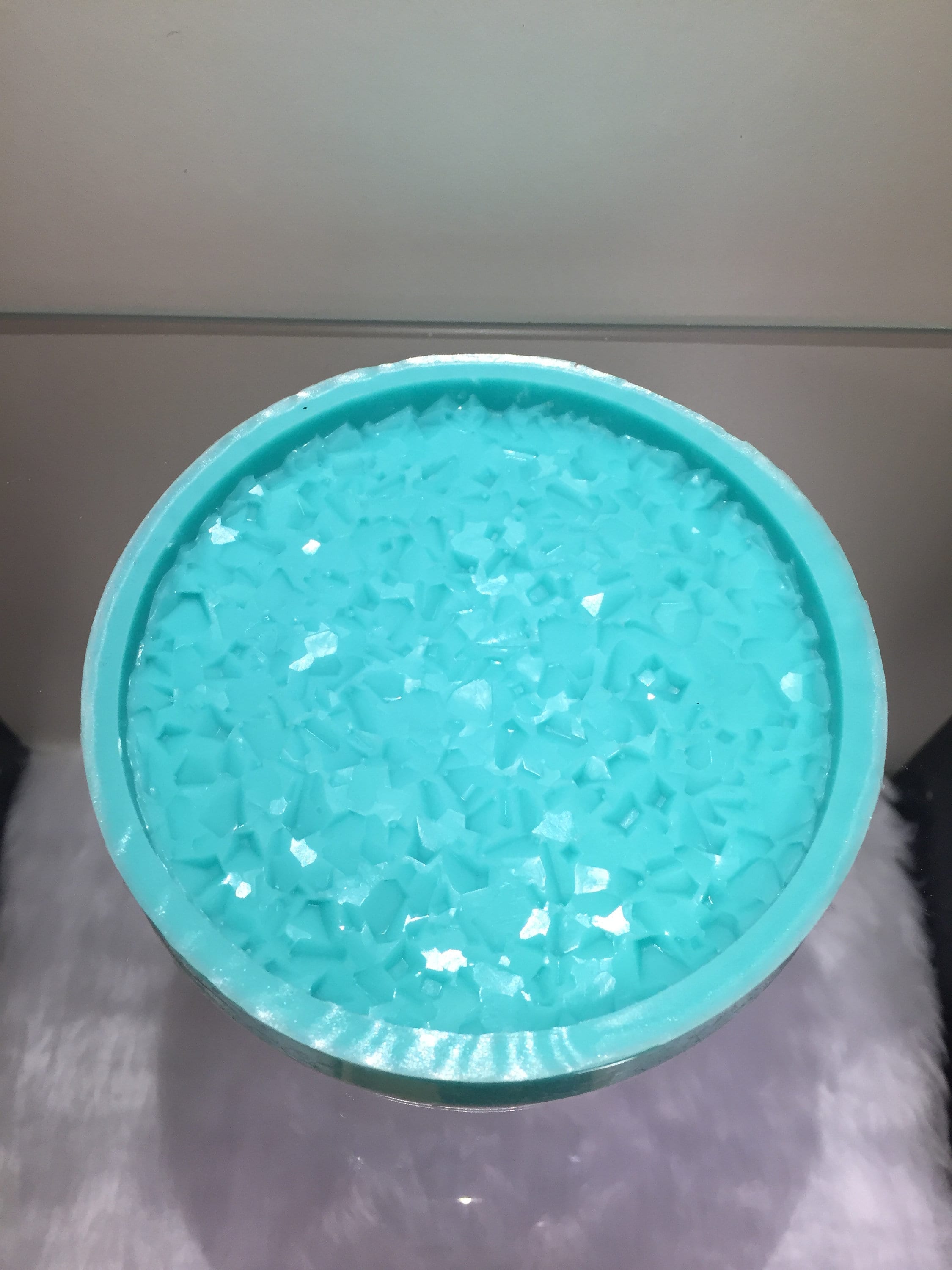 DIY Crystal Epoxy Resin Mold Mineral Edge Irregular Coaster Box