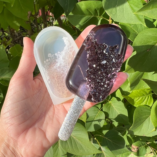 Geode crystal Popsicle silicone mold - mini / Resin mold