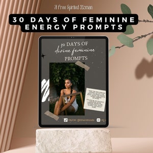 Divine Feminine Prompts, Journal, ebook digital download, Self care