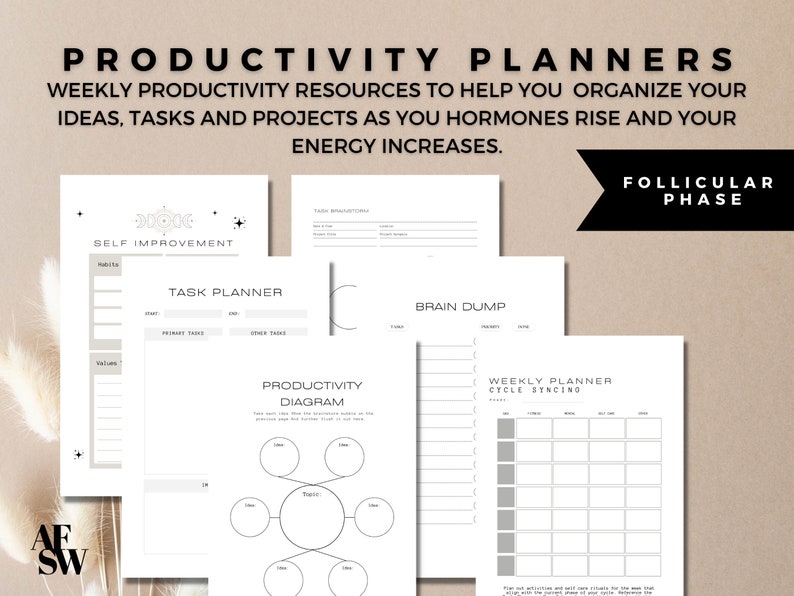 Cycle Syncing Workbook, 80 Pages DIGITAL/PRINTABLE Period Tracker ...