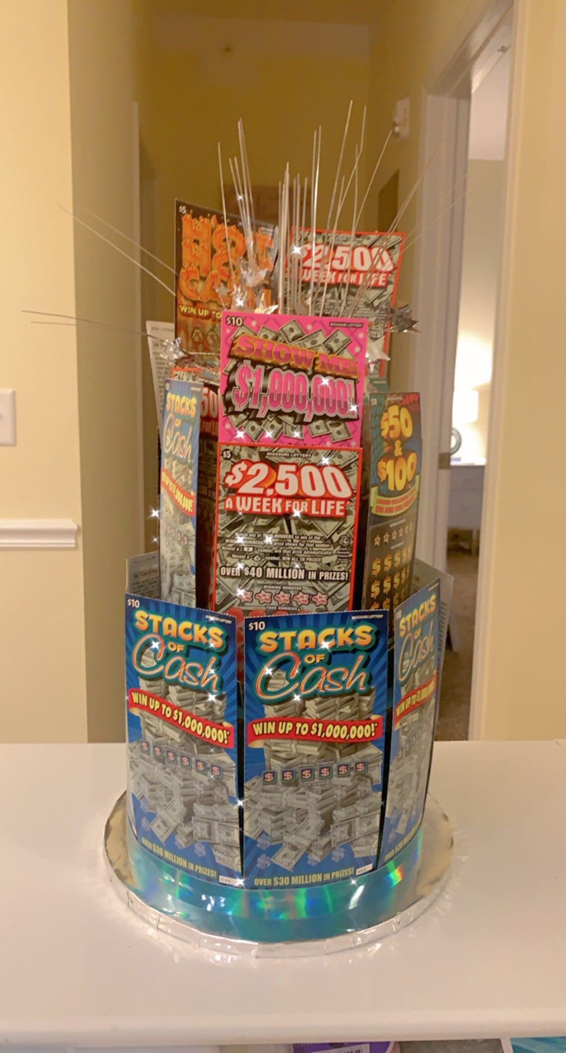 Lottery ticket cake Etsy