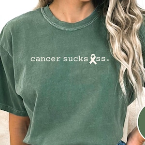 Breast Cancer Awareness Shirt, Cancer Sucks Ass Shirt, Comfort Colors Graphic Tee, Sarcastic Cancer Gift, Funny Cancer Shirt, Chemo Gift