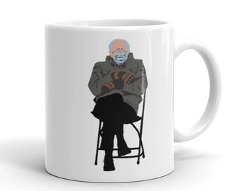 Bernie Sanders Mittens Meme, Feel the Brrr Coffee Mug, Feel the Bern, Biden Harris Inauguration 2021, Funny sarcastic mug, Bernie Mood Mug
