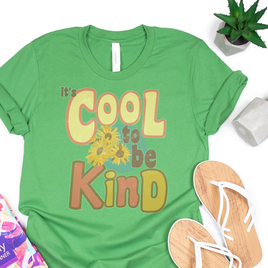 It's Cool to Be Kind Tshirt Inspirational Shirt Retro Etsy