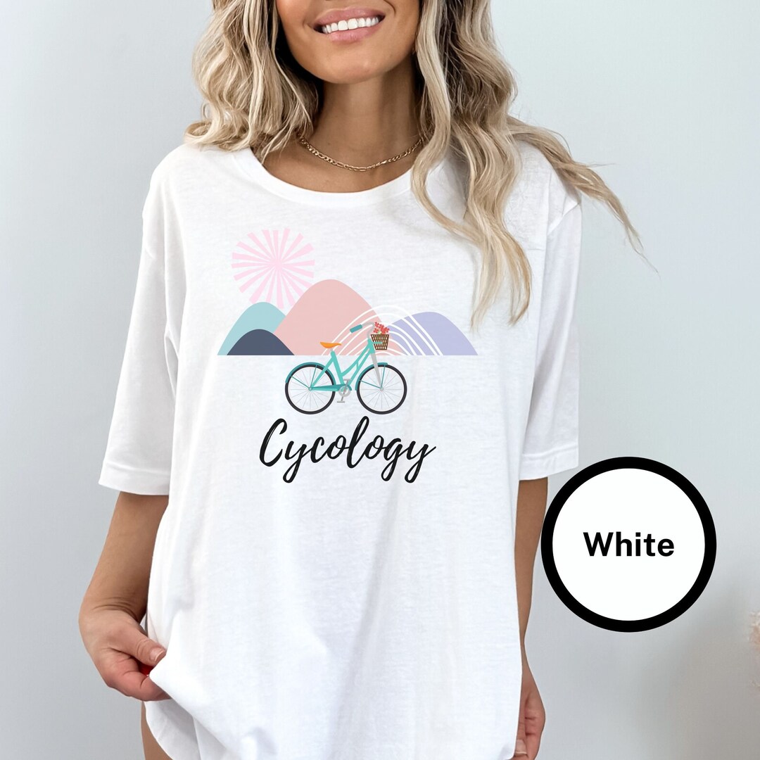 Buy Cycology Cycling T shirt Mental Health Funny Cycling Tshirt for Women Cyclist Gift Bike Tshirt Boho Bicycle T shirt Cycling Self Care Online in India Etsy