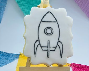 Rocket Paint Your Own Biscuit