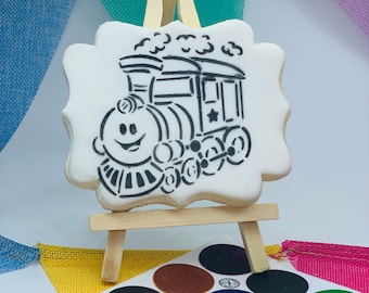 Train Paint Your Own Biscuit