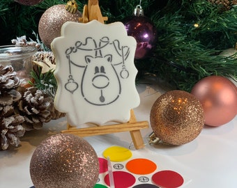 Reindeer Paint Your Own Biscuit