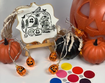 Halloween Campervan Paint Your Own Biscuit