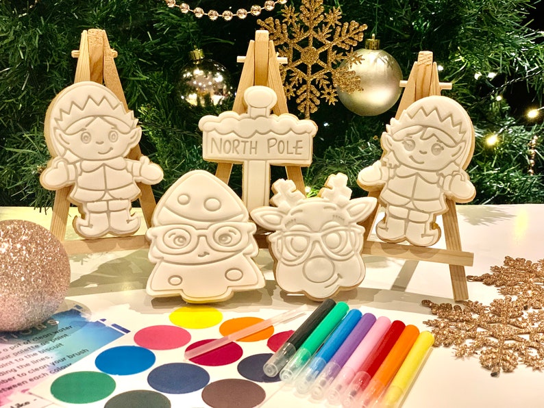 Christmas Selection Style 3 Paint Your Own Biscuit Set image 1