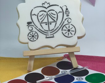 Princess Carriage Paint Your Own Biscuit