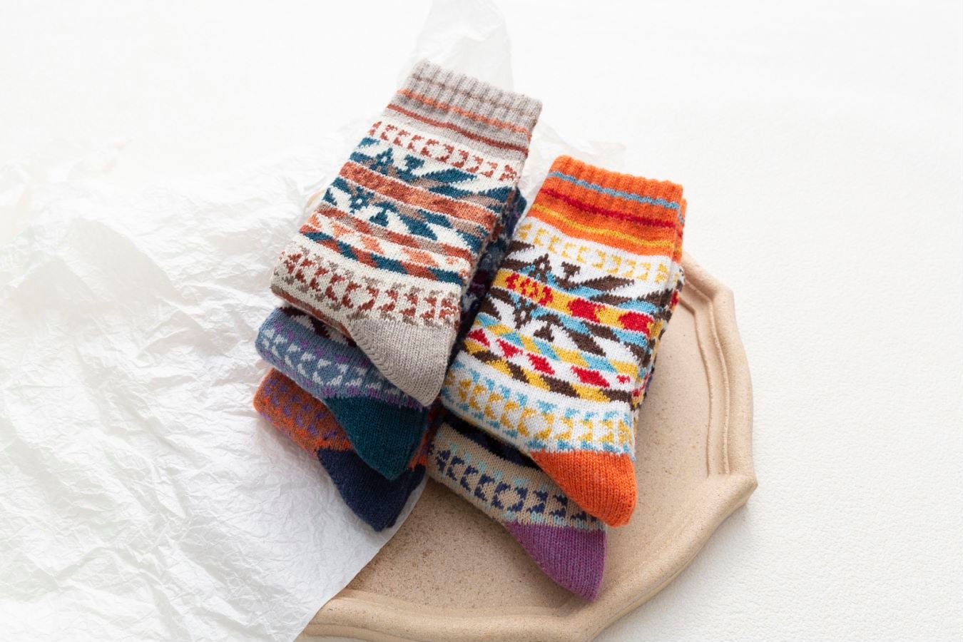 Winter Pattern Socks Warm Socks Thick Socks Women Socks | Etsy