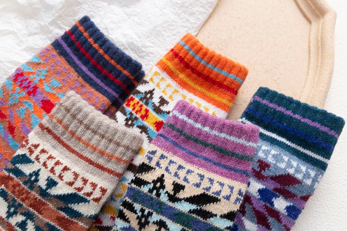 Winter Pattern Socks Warm Socks Thick Socks Women Socks | Etsy
