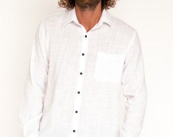 Longsleeve Shirt "Hossegor" white