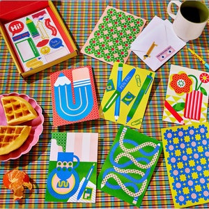 Juego de papelería Risograph de Pen Pal Studio