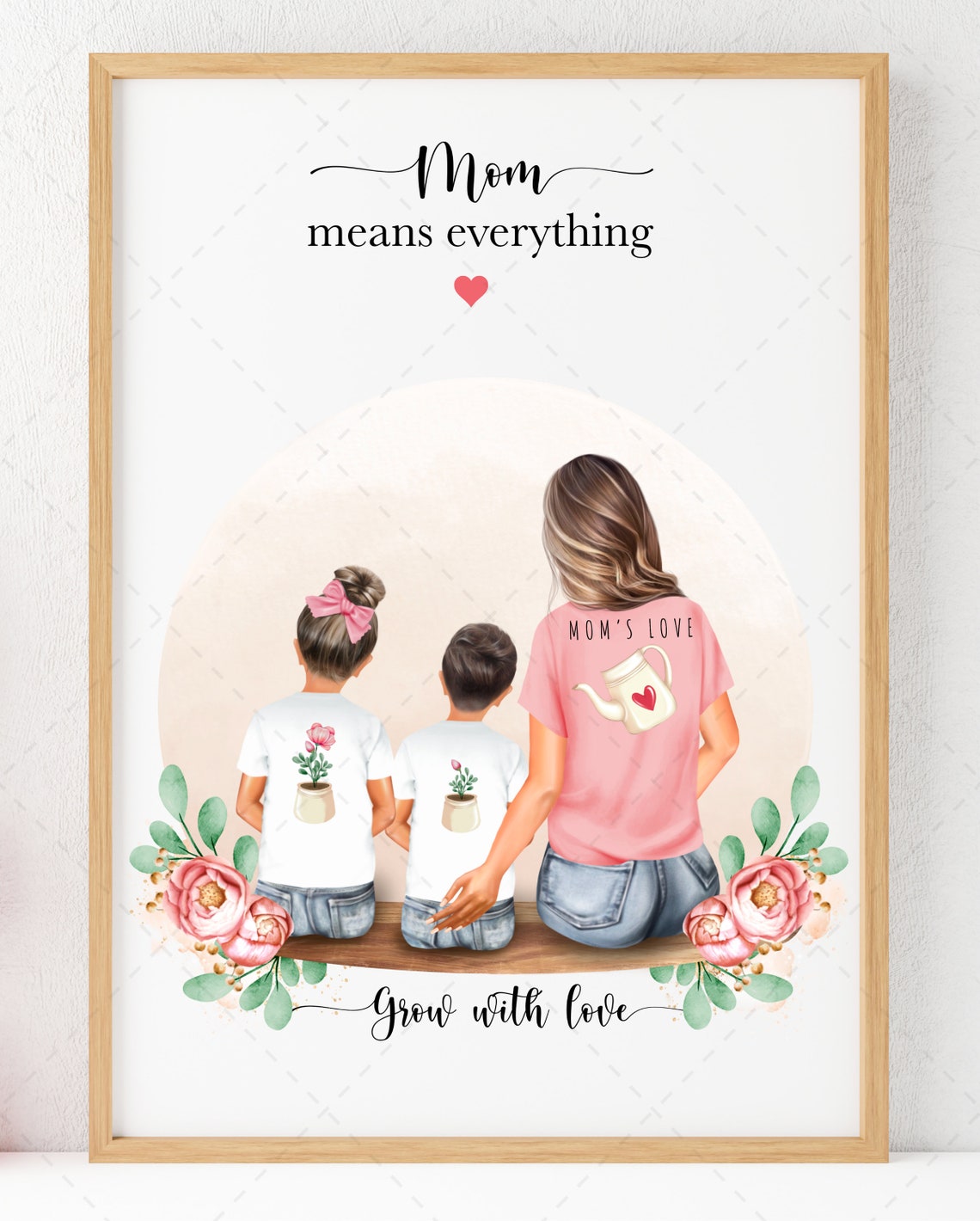 Our Family Clipart Mothers Day Fathers Day Custom Family - Etsy