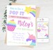 Pop It Birthday Invitation Toys Birthday Invitation Rainbow Birthday Invitation Fidget Toys Invitation Bubble Pop Text Message Invitation 