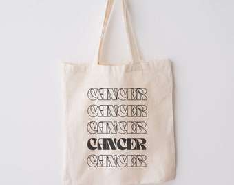 Cancer Astrology Zodiac Cotton Canvas Tote Bag