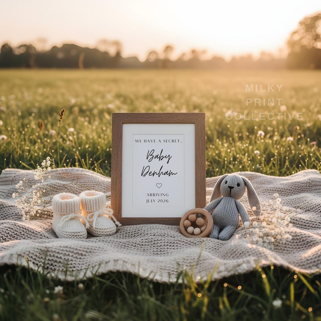 Editable Pregnancy Announcement Template Canva Pregnancy Announcement