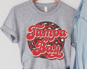 Tampa Bay Shirt, Leopard Tampa Bay Tee, The Big Game 55, Tampa Bay Football, Bucs Shirt