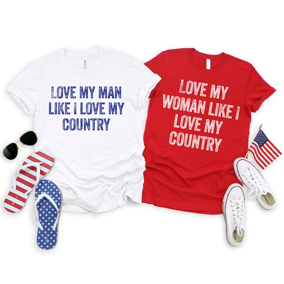 fourth of july couples shirts