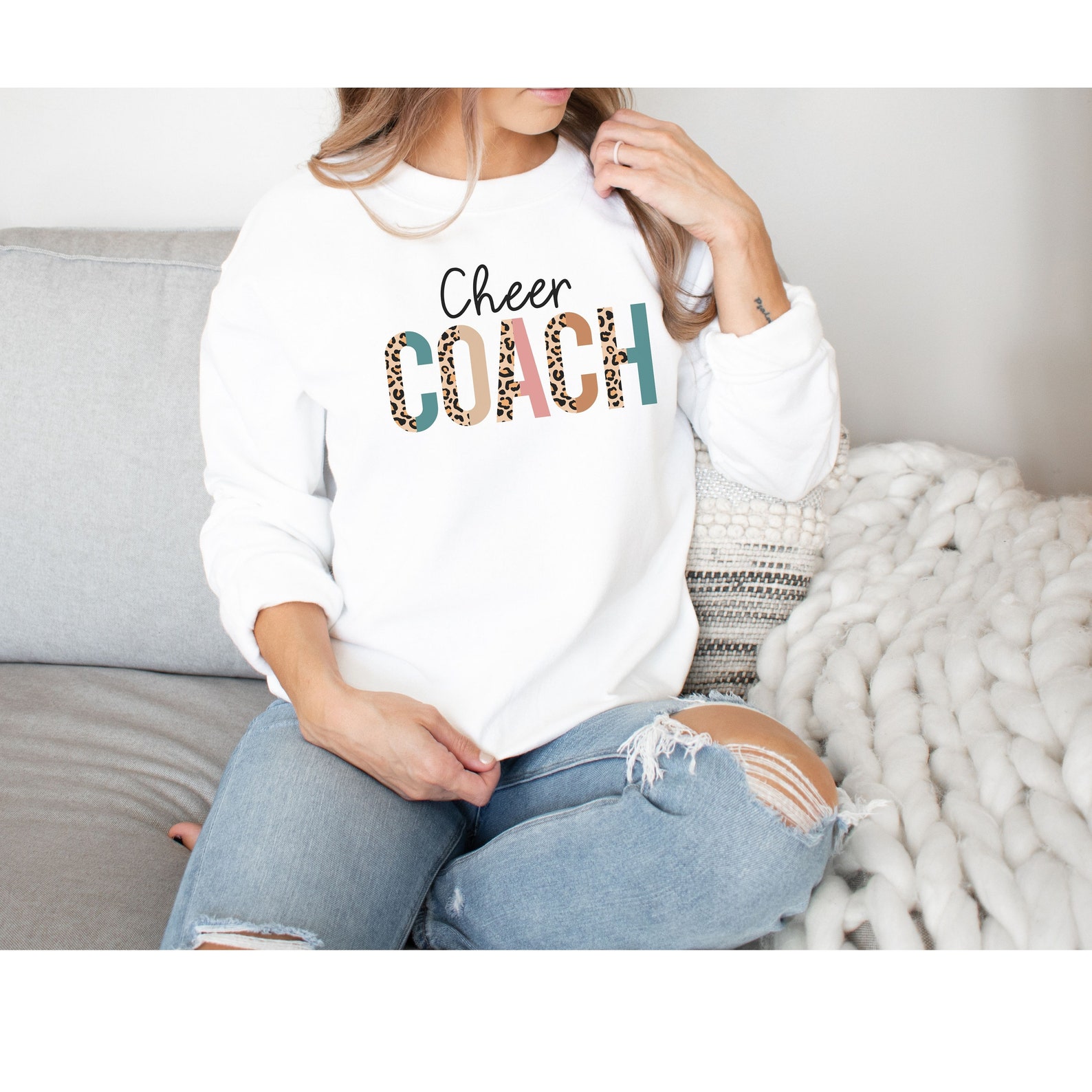Cheer Coach Sweatshirt Cheer Coach Crewneck Cheer Coach Etsy