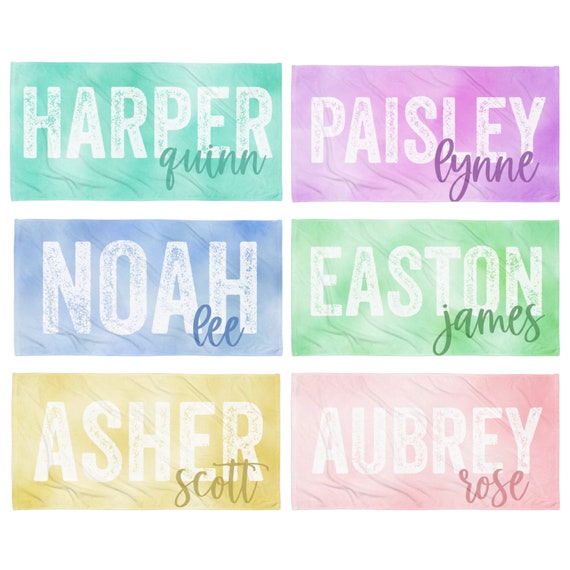 Beach Towel Personalized, Kids Beach Towel, Custom Beach Towel, Beach Towel With Name, Gift for Teens, Bachelorette Party Towels,