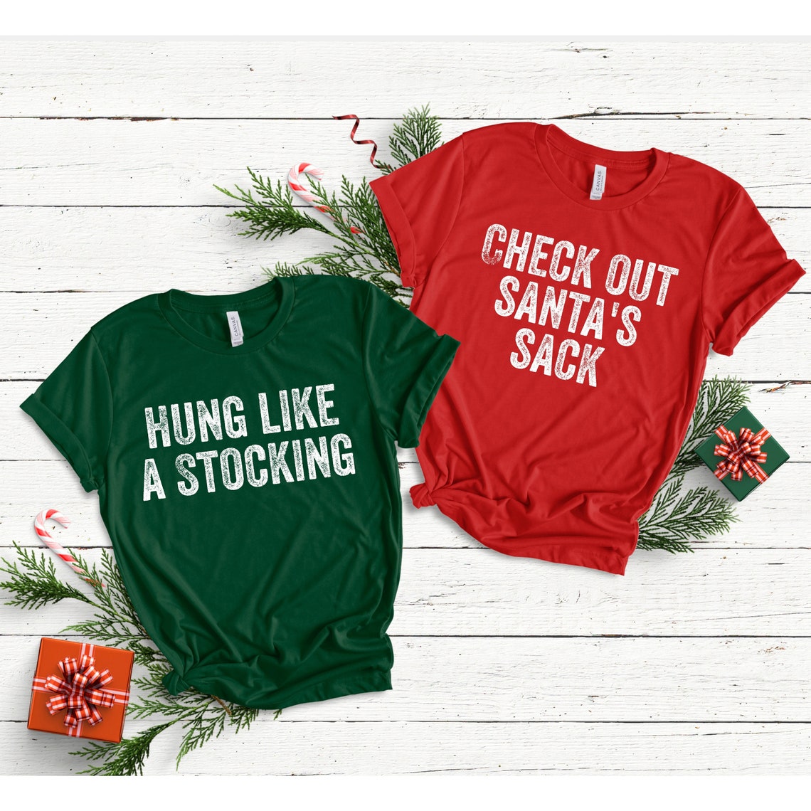 Funny Matching Christmas Pun Shirts for Couples Funny Etsy