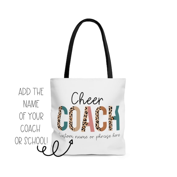 Cheerleading Coach Tote Bag Personalized Coach Bag With Name 