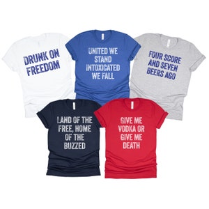 Fourth of July Matching Drinking Shirts, Funny 4th of July Shirts for Best Friends, 4th of July Friends Shirts, Group Drinking Shirts