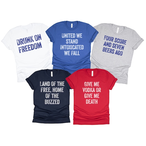 Team Day Drunk T Shirt 4th July Patriotic Drinking Shirt Men Team Day Drunk T Shirt 4th July Patriotic Drinking Shirt Men