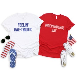 Fourth of July Shirts For Couples, Funny Matching 4th of July His and Her Shirts, Adult Unisex 4th of July Couples Shirts