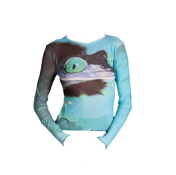 Collector Cop Copine Mesh Frog Top S Etsy