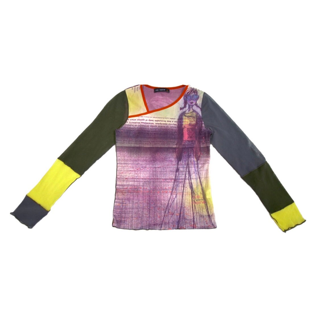 Cop Copine Long Sleeve Mesh Top S 