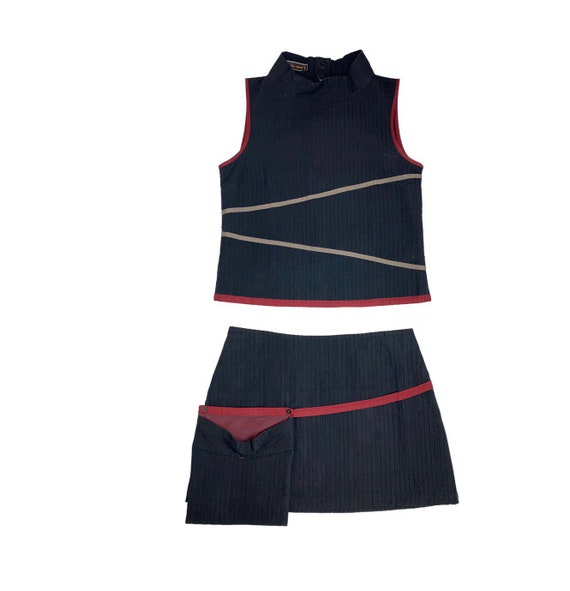 Cop Copine cotton set top + skirt size S