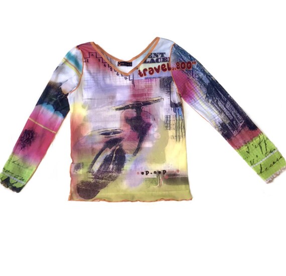 Cop copine mesh top “ travel 800 “ size M